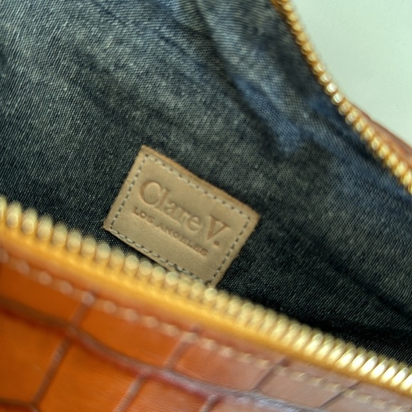 ✨CLARE V.✨Cuoio Autumn Croco Fanny Pack - Picture 3 of 12